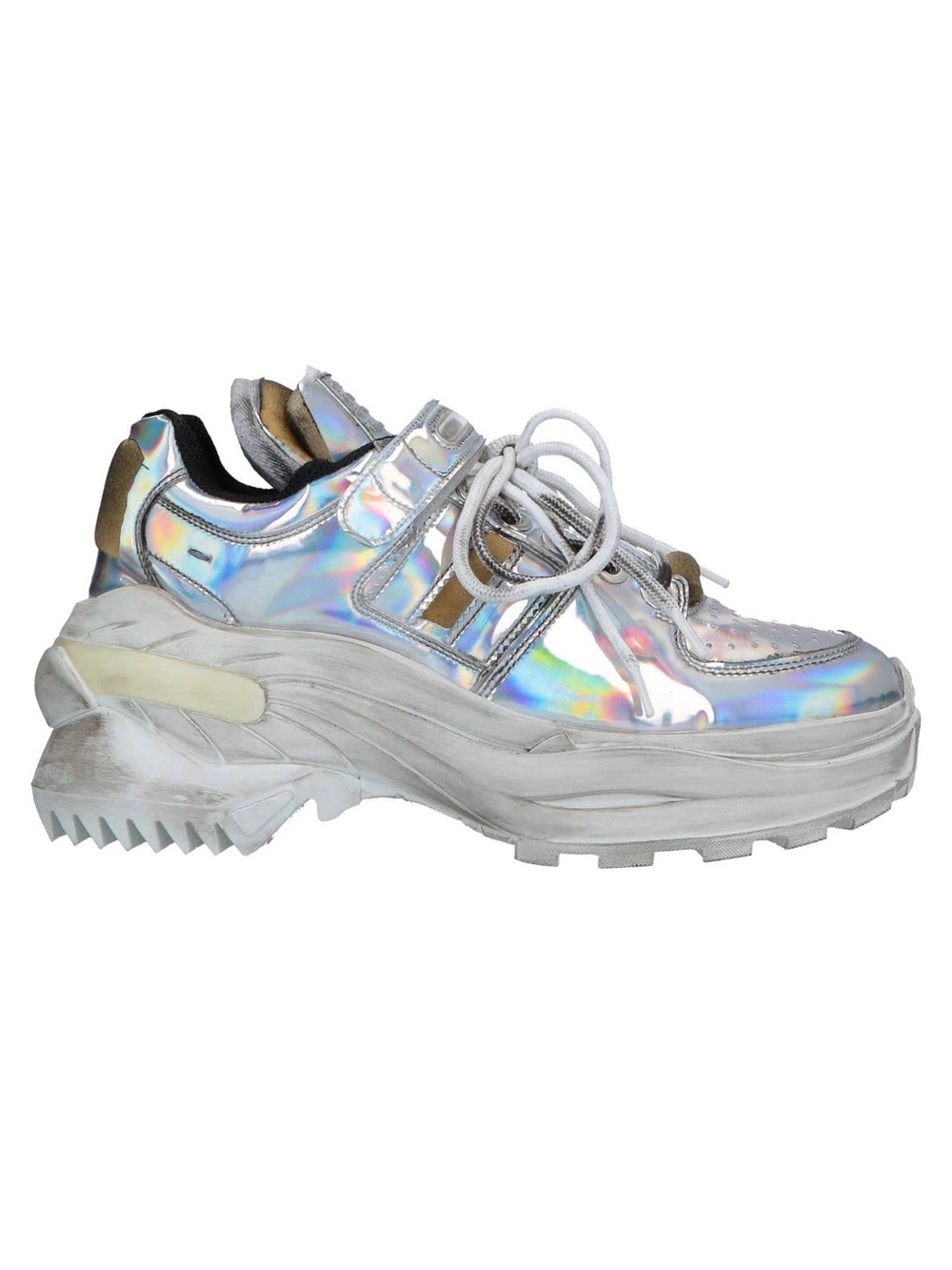Maison Martin Margiela Holographic Silver-Reflective Chunky Sneaker
